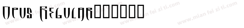 Opus Regular字体转换
